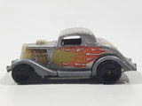 1995 Hot Wheels 3-Window '34 Silver Die Cast Toy Car Hot Rod Vehicle