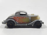 1995 Hot Wheels 3-Window '34 Silver Die Cast Toy Car Hot Rod Vehicle