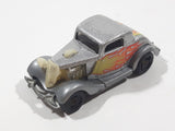 1995 Hot Wheels 3-Window '34 Silver Die Cast Toy Car Hot Rod Vehicle