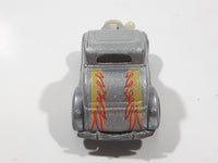 1995 Hot Wheels 3-Window '34 Silver Die Cast Toy Car Hot Rod Vehicle