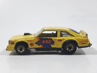 1982 Hot Wheels Flat Out 442 Yellow Die Cast Toy Muscle Car Vehicle GHO - Hong Kong