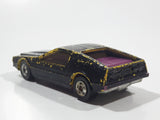 Vintage 1979 Hot Wheels Turismo Yellow (Painted Black) Purple Interior Die Cast Toy Car Vehicle