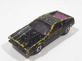 Vintage 1979 Hot Wheels Turismo Yellow (Painted Black) Purple Interior Die Cast Toy Car Vehicle