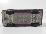 Vintage 1979 Hot Wheels Turismo Yellow (Painted Black) Purple Interior Die Cast Toy Car Vehicle