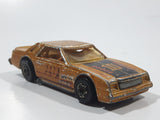 1983 Hot Wheels Mirada Stocker Metallic Gold Die Cast Toy Muscle Car Vehicle