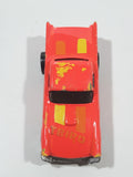 1987 Hot Wheels Color Racers '57 T-Bird 1957 Ford Thunder Bird Pink Peach Orange Die Cast Toy Car Vehicle