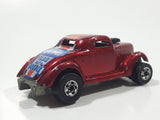 1983 Hot Wheels Neet Streeter Metallic Dark Red Die Cast Toy Car Vehicle