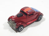 1983 Hot Wheels Neet Streeter Metallic Dark Red Die Cast Toy Car Vehicle