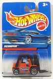 2000 Hot Wheels Scooper CAT Forklift Orange Die Cast Toy Car Vehicle New in Package