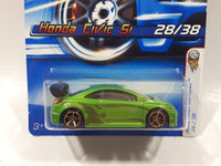 2006 Hot Wheels First Editions Honda Civic Si Metallic Mint Green Die Cast Toy Car Vehicle New in Package