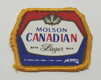 Molson Canadian Lager Beer 2 5/8" x 2 5/8" Fabric Patch Badge