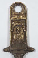 Antique 1930s GBF Shakespeare Reading From Balcony English Brass Metal Bottle Opener