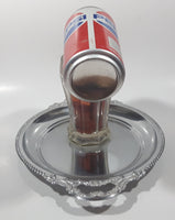 Super Rare 1980s Pepsi Cola Frozen Moments of Aspen Floating Pouring Can and Glass Cup Illusion on Metal Serving Tray