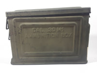 Vintage WWII Cal. .30 Crown M1 USA Military Embossed Lettering Ammunition Box