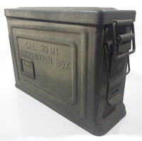 Vintage WWII Cal. .30 Crown M1 USA Military Embossed Lettering Ammunition Box