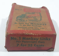 Antique 1948 Monkey Link Self-Closing Repair Link No. 1 Tools Required with Three Links In Box Toronto Canada