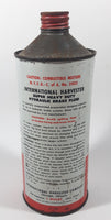 Rare Vintage International Harvester Super Heavy Duty Hydraulic Brake Fluid 997 027 R1 One Quart Metal Can Near Full