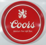 Vintage Coors America's Fine Light Beer 13" Diameter Round Metal Red Beverage Serving Tray