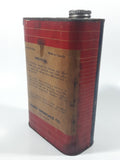 Rare Antique Kemso Chemicals Co. Hydraulic Shock Absorber Fluid No. 1 For Lovejoy, Monroe, Rolls Royce And Others Of This Type 7 1/4" Tall 32 Fl. Ozs. Metal Can with Paper Label Sarnia Ontario