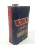 Rare Antique Kemso Chemicals Co. Hydraulic Shock Absorber Fluid No. 1 For Lovejoy, Monroe, Rolls Royce And Others Of This Type 7 1/4" Tall 32 Fl. Ozs. Metal Can with Paper Label Sarnia Ontario
