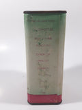 Rare Antique Coralize Cleans Seals Polishes In One Operation Silicone 5" Tall Metal Can with Paper Label Arlington Massachusetts