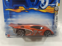 2002 Hot Wheels First Editions Side Draft Metallic Dark Orange Die Cast Toy Car Vehicle New In Package