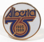 Alberta 75th Anniversary 1905 - 1980 5/8" Enamel Metal Lapel Pin