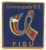 FISU International University Sports Federation Universade 83 Blue 3/4" x 3/4" Enamel Metal Lapel Pin