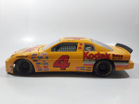 1995 Racing Champions NASCAR #4 Sterling Marlin Chevrolet Monte Carlo Kodak Film Yellow 1/18 Scale Die Cast Toy Race Car Vehicle with Opening Hood