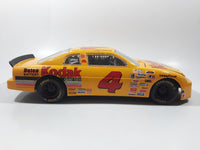 1995 Racing Champions NASCAR #4 Sterling Marlin Chevrolet Monte Carlo Kodak Film Yellow 1/18 Scale Die Cast Toy Race Car Vehicle with Opening Hood