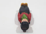 Dutch Boy in Green Top with Red Sweater and Black Pants 5/8" x 1 3/4" Celluloid Fridge Magnet
