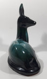 Vintage Blue Mountain Pottery Large 8 1/4" Long Laying Deer Animal Figurine Ornament