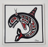 Orca Abroginal Art 6" x 6" Ceramic Tile Trivet