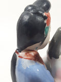 Vintage Japanese Geisha Girl with Instrument 6 1/4" Tall Lustre Lustreware Hand Painted Porcelain Figurine