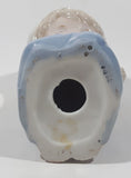 Vintage 1970s Enesco Bedtime Prayers Light Blue and White Praying Girl in Bonnet 5" Tall Porcelain Figurine Made in Japan