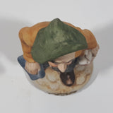 Vintage Hobo Man Holding Bags 7" Tall Porcelain Figurine Made in Japan