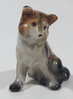 Vintage Border Collie Sheltie Dog Shaped 3" Tall Salt and Pepper Shaker (Single) Made in Japan