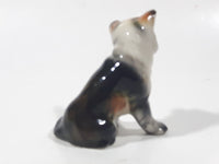 Vintage Border Collie Sheltie Dog Shaped 3" Tall Salt and Pepper Shaker (Single) Made in Japan