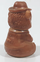 Vintage Smokey The Bear Forest Ranger Shaped Brown 3 3/8" Tall Ceramic Salt and Pepper Shaker (Single)