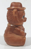 Vintage Smokey The Bear Forest Ranger Shaped Brown 3 3/8" Tall Ceramic Salt and Pepper Shaker (Single)