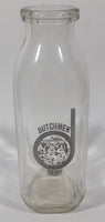 Vintage Dutchmen Dairy 7 1/2" Tall Glass Milk Bottle Sicamous BC Canada