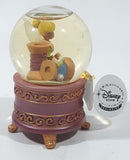 Disney Store Exclusive Fairies Tinkerbell Sitting On Spools of Thread 3 1/2" Tall Miniature Footed Resin Snow Globe with Tag