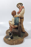 Vintage 1970 Naturecraft "Bowlers" No. 808 Hand Painted Stoneware Sculpture