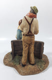 Vintage 1970 Naturecraft "Bowlers" No. 808 Hand Painted Stoneware Sculpture