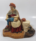 Vintage 1981 Naturecraft "Grandma's Comfort" No. 882 Hand Painted Stoneware Sculpture