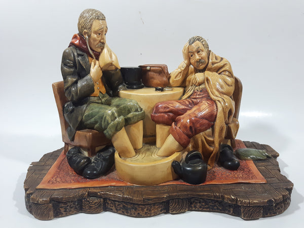 Vintage 1970s Naturecraft "Doctor's Dilemma" No. 854 Hand Painted Stoneware Sculpture