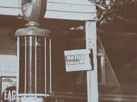 Antique 1939 Jarreau Louisiana Post Office Esso Standard Oil Gas Service Station Country Store Large 11" x 14" Black and White Photograph Picture