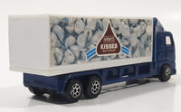 1998 Hot Wheels Haulers Hershey's Kisses Milk Chocolates Dark Blue and White Die Cast Toy Car Vehicle