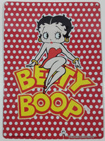 2004 King Features Syndicate Fleischer Studios Betty Boop 8 1/4" x 11 1/2" Tin Metal Sign