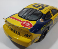 1998 Racing Champions NASCAR #26 Johnny Benson Ford Taurus Yellow Cheerios Betty Crocker Pop Secret 1/24 Scale Die Cast Toy Car Vehicle